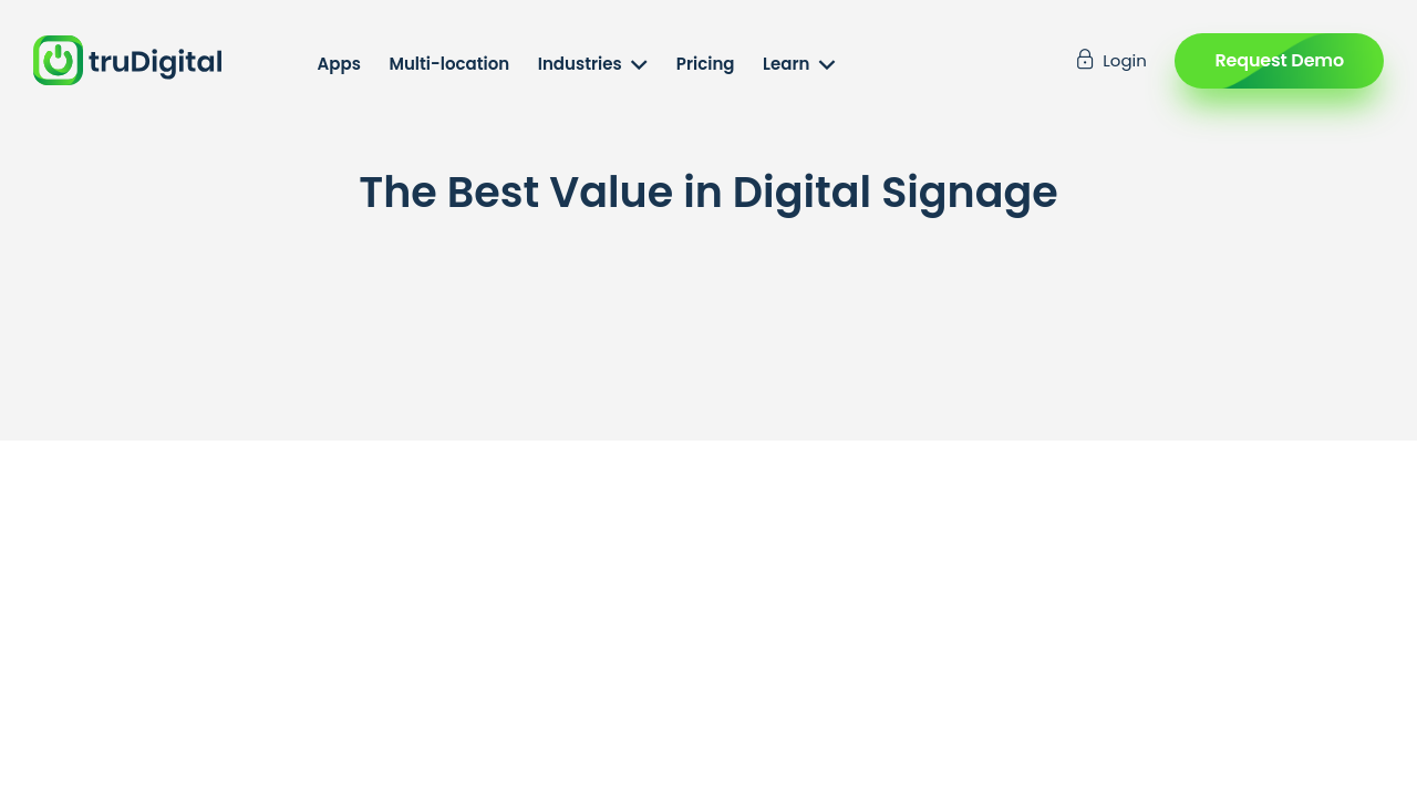truDigital Signage
